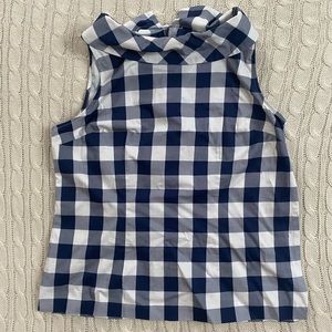 Gingham plaid top